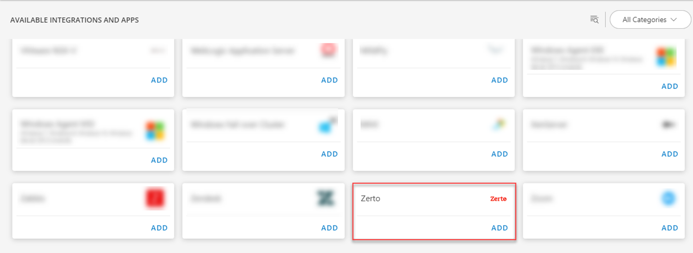 Zerto OpsRamp Documentation